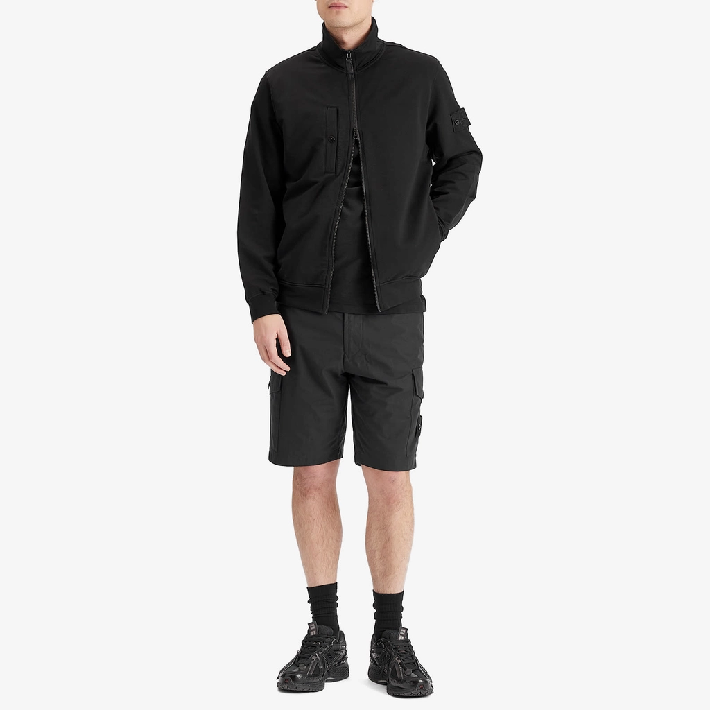 Stone Island Men's Ghost Piece Full Zip Sweatshirt Black